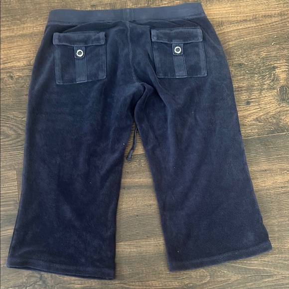 Juicy Couture Dark Blue Terry Shorts - Picture 3 of 5